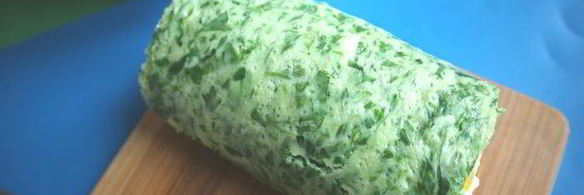 зеленый рулет на белках