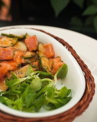 Севиче из лосося и тунца