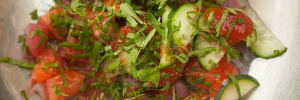 севиче из лосося и тунца