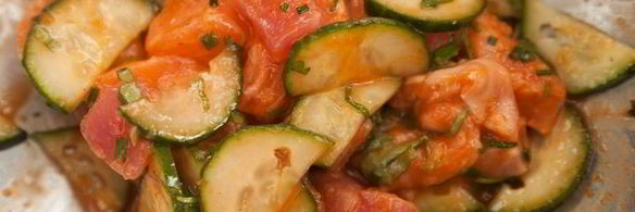 севиче из лосося и тунца