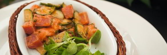 севиче из лосося и тунца