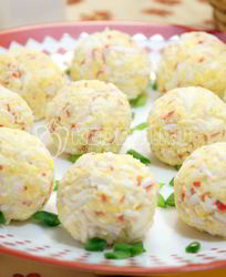 Сырные шарики с крабовыми палочками