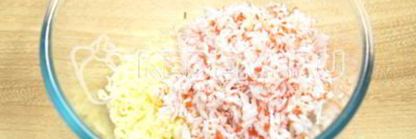 сырные шарики с крабовыми палочками