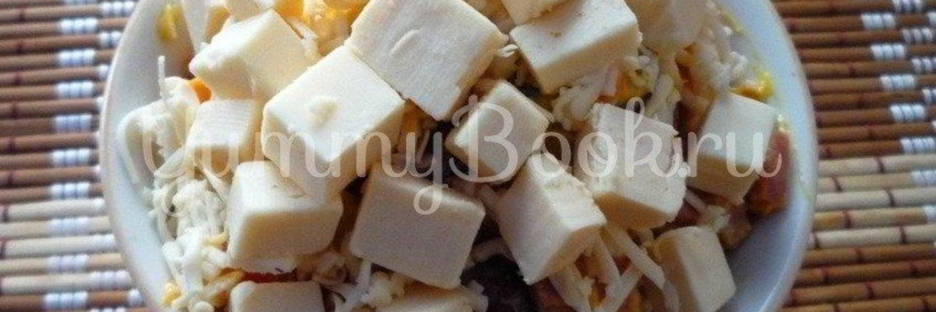 Сытная закуска с фасолью и плавленным сыром