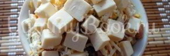 сытная закуска с фасолью и плавленным сыром