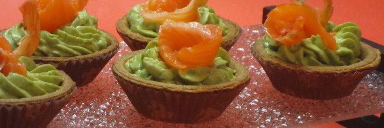 Крем из авокадо в тарталетках