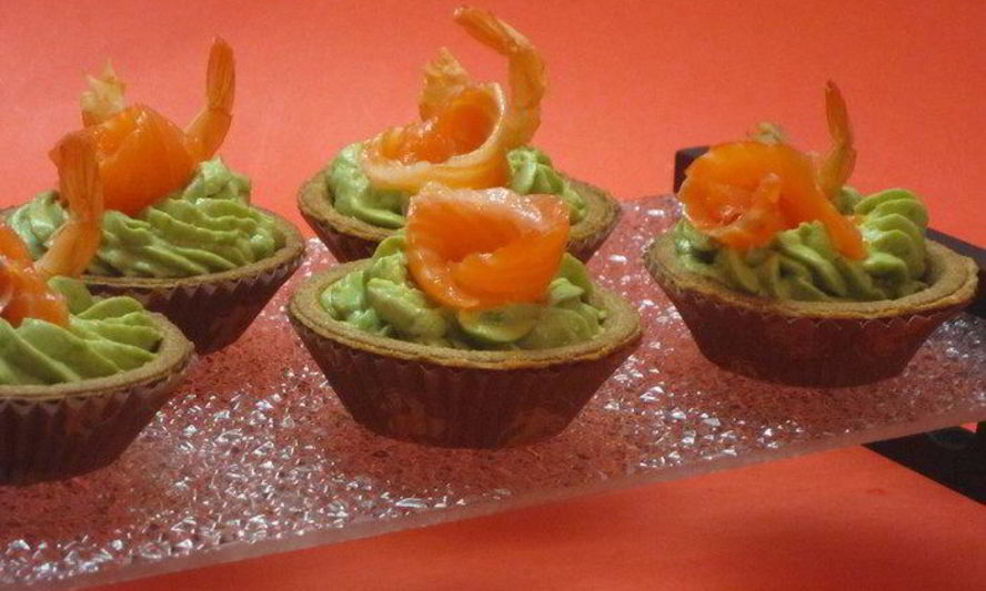 Рецепт крема из авокадо в тарталетках