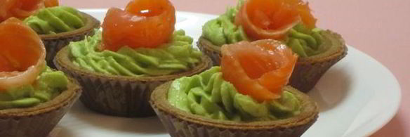 крем из авокадо в тарталетках