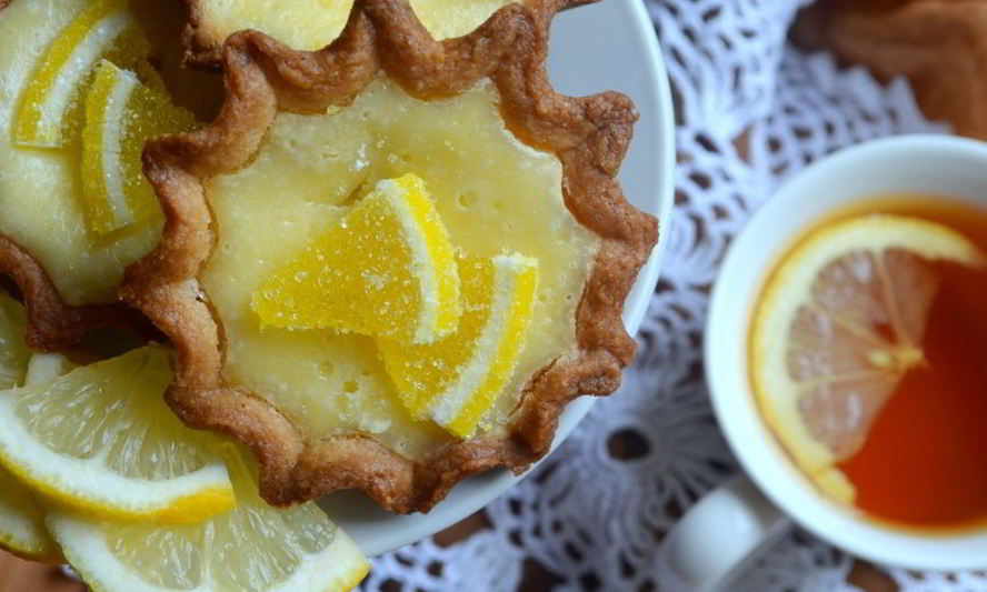 Рецепт лимонных тарталеток с лимонным мармеладом