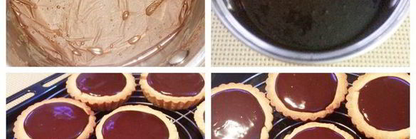 миндальные тарталетки с шоколадной начинкой