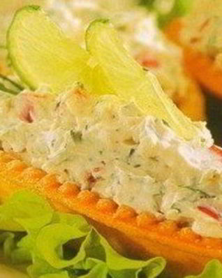 Очень острая закуска в тарталетках