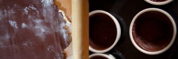 шоколадные тарталетки с шоколадно-кофейным кремом