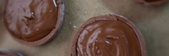 шоколадные тарталетки с шоколадно-кофейным кремом