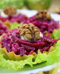 Свекла с сыром в тарталетках