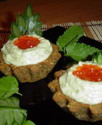 Тарталетки из черного хлеба