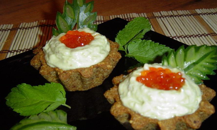 Рецепт тарталеток из черного хлеба