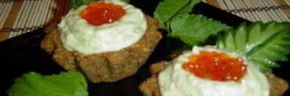 тарталетки из черного хлеба