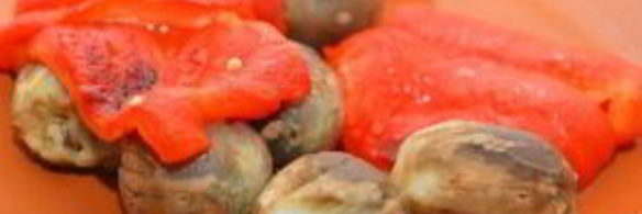 тарталетки с баклажанами