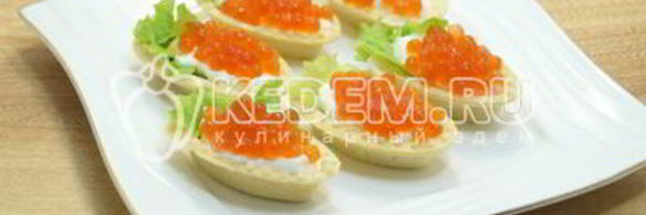 тарталетки с икрой