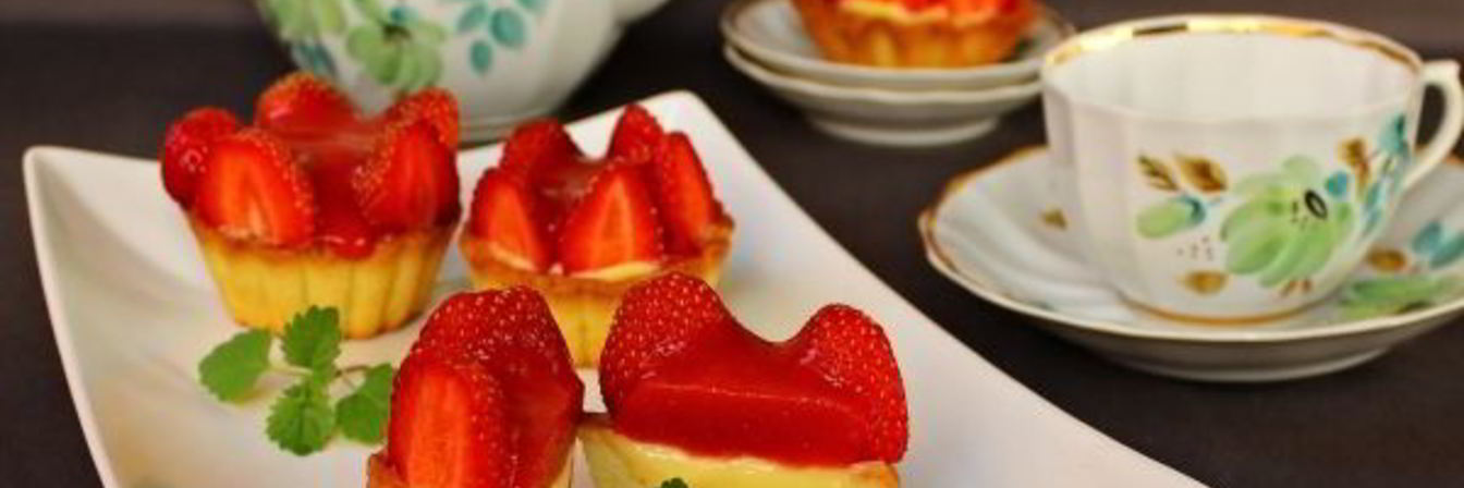 Тарталетки с клубникой