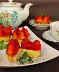 Тарталетки с клубникой