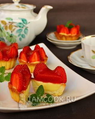 Тарталетки с клубникой