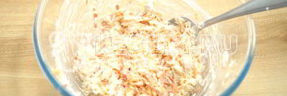 тарталетки с крабовым салатом