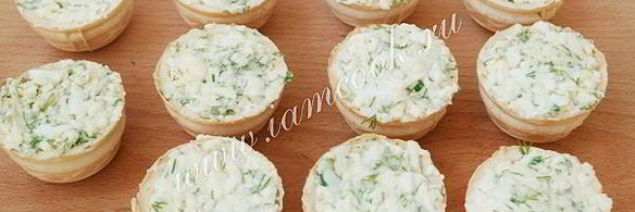 тарталетки с красной икрой