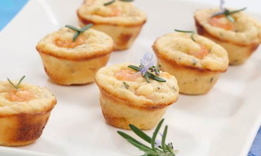 Рецепт тарталеток с креветками и цукини