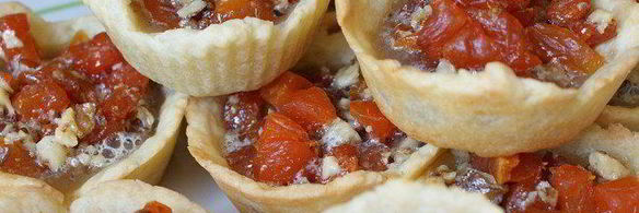 тарталетки с курагой и орехами