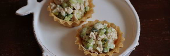 тарталетки с курицей