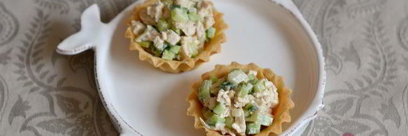 тарталетки с курицей