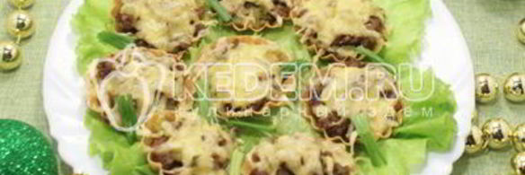 тарталетки с начинкой новогодний сюрприз