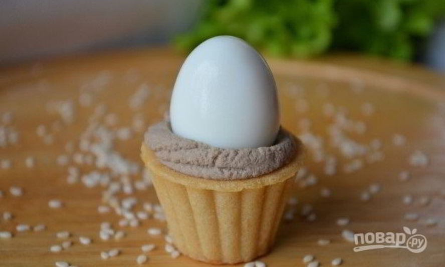 Рецепт тарталеток с паштетом из гусиной печени