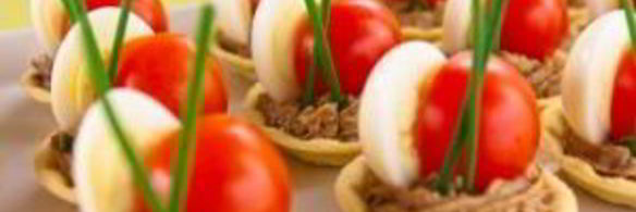 тарталетки с печеночным паштетом