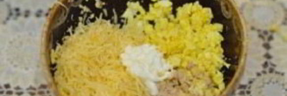 тарталетки с печенью трески