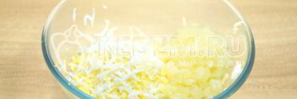 тарталетки с пикантным салатом