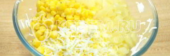 тарталетки с пикантным салатом