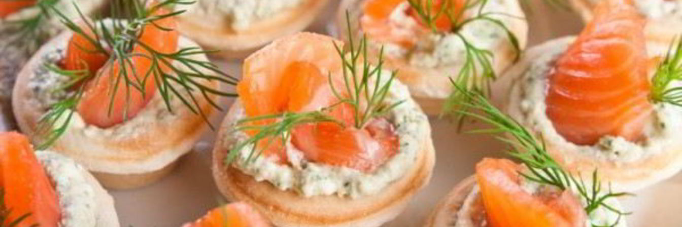 Тарталетки с семгой