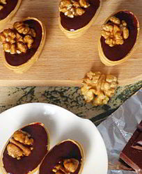 Тарталетки с шоколадной начинкой