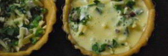 тарталетки с творожным сыром и зеленью