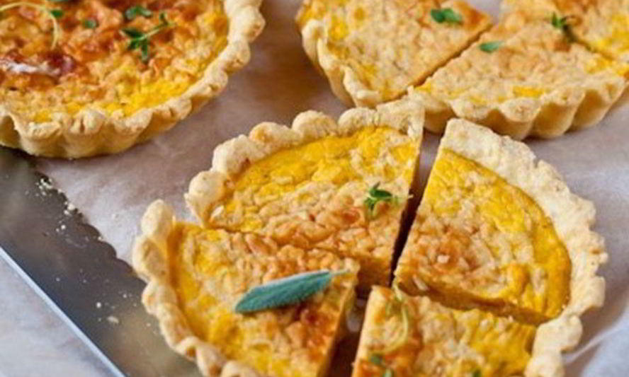 Рецепт тарталеток с тыквой и травами