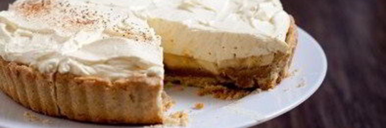 Банановый тарт с кофейным кремом