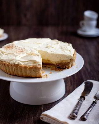 Банановый тарт с кофейным кремом