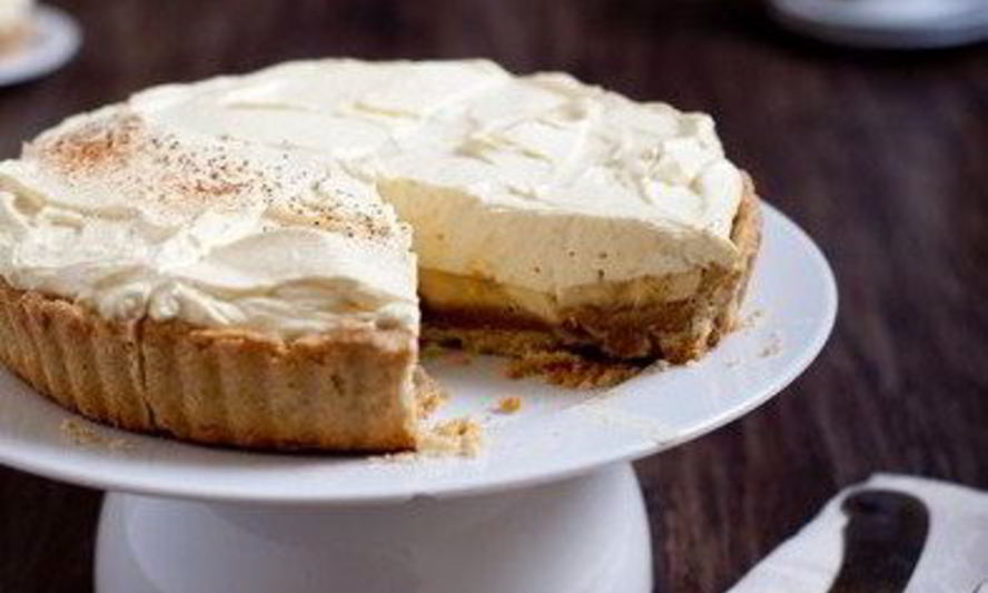 Рецепт бананового тарта с кофейным кремом