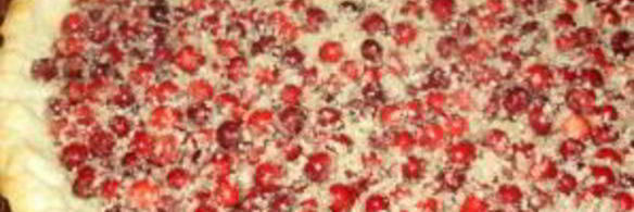 брусничный тарт