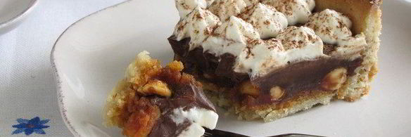 карамельно-шоколадный тарт