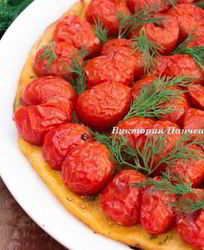 Картофельный тарт с черри и укропом