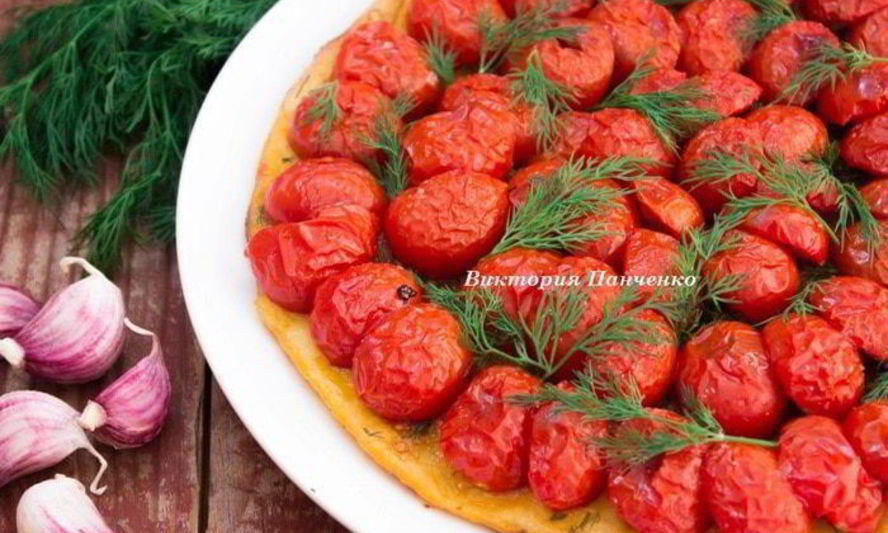 Рецепт картофельного тарта с черри и укропом