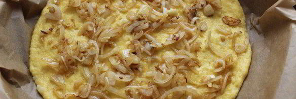 картофельный тарт с черри и укропом